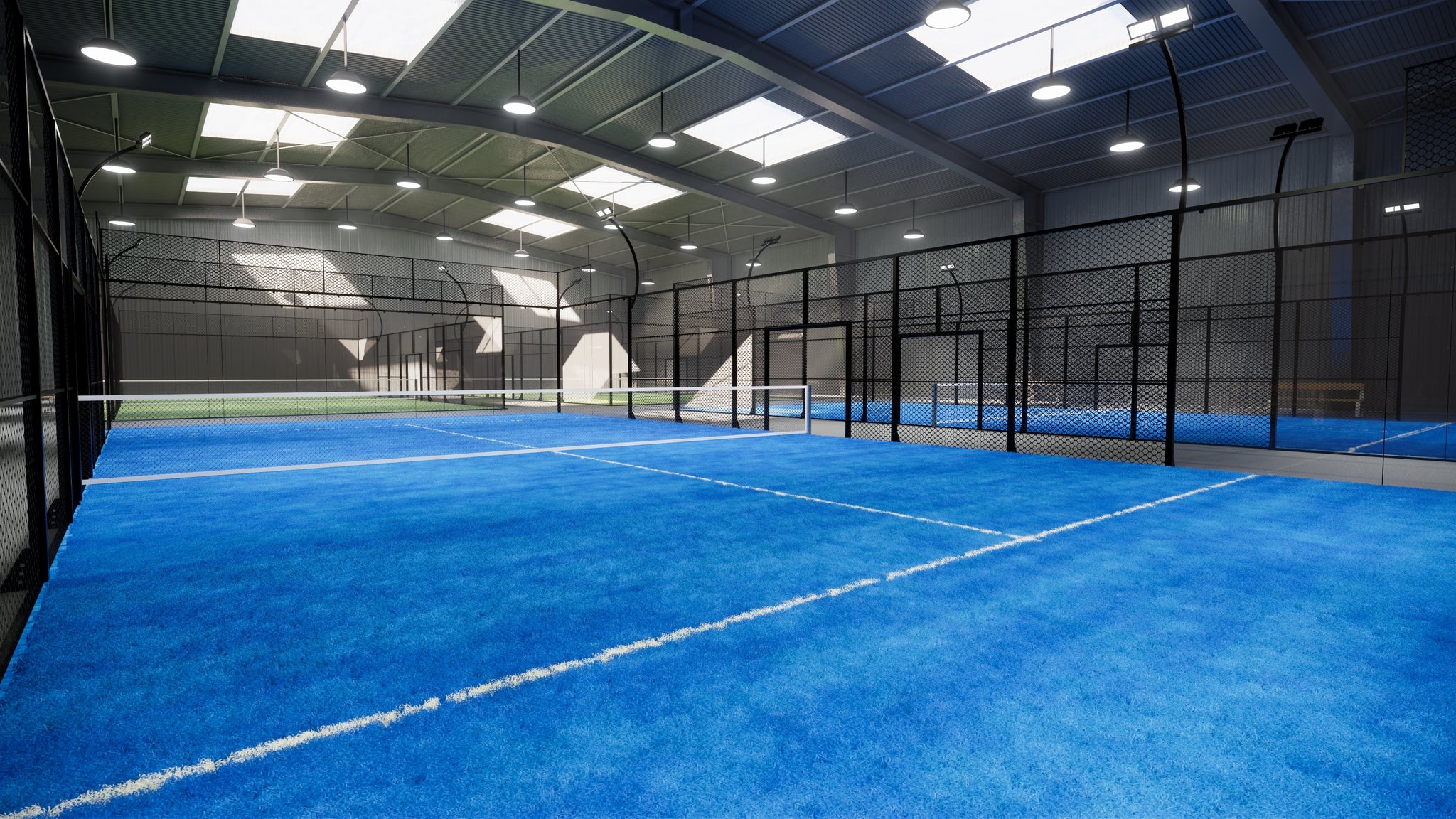 Padel Court Lighting Installation in Dallas Texas - Padel Court Builders of Dallas